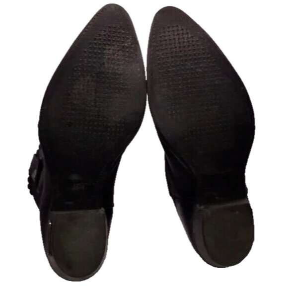 Harley Davidson Ladies Black Leather Motorcycle Riding Boots Size 8M USA Made - Picture 11 of 16